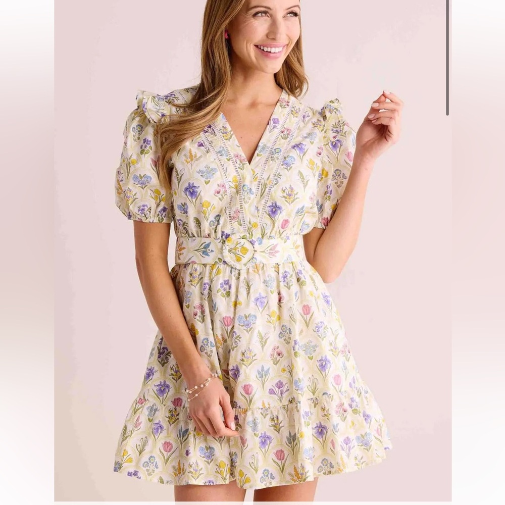 Floral Print V-Neck Dress